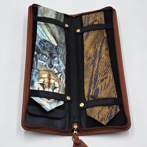 Coach Leather Tie Case - Picture 1 of 6